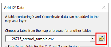 Load points from an CSV file