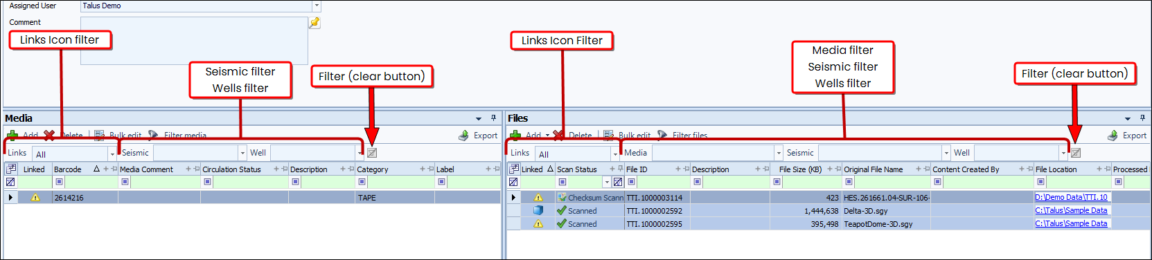 Media/File Filters